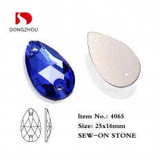 DZ 4065 25*16 MM tear drop crystal sew on stone